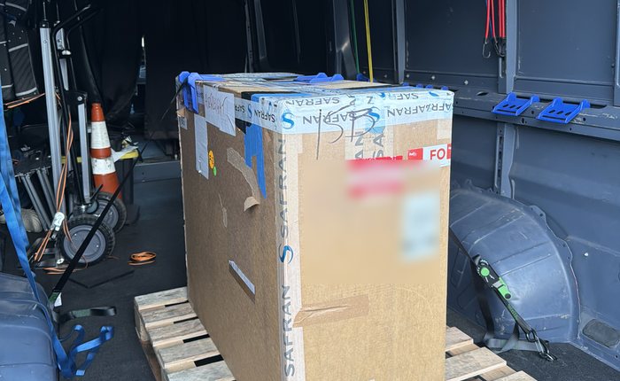 Crated freight delivery